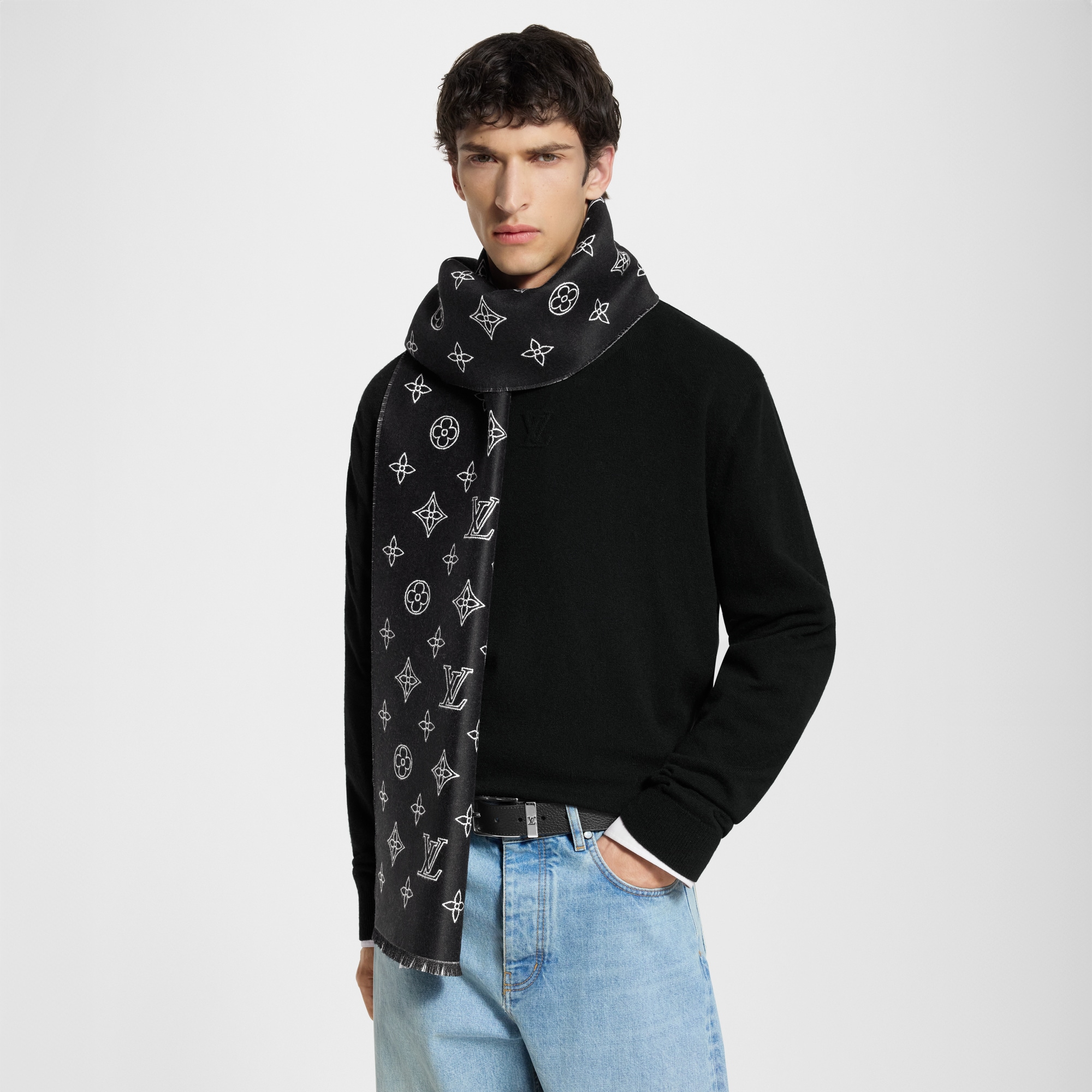 Monogram Blast Scarf S00 - Men - Accessories | LOUIS VUITTON ®